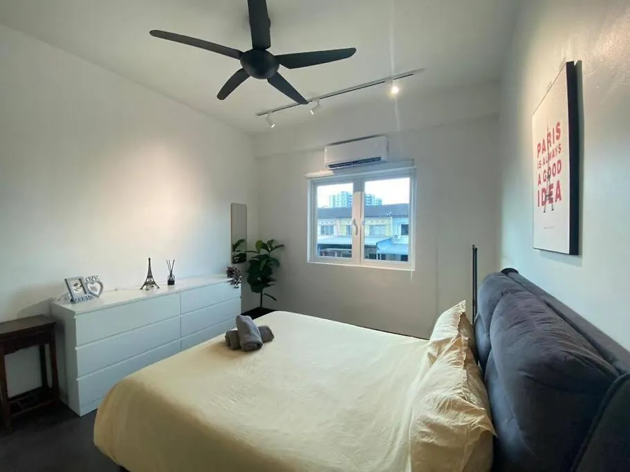 Nyaraló Modern Cozy House 4 Room 10Pax@Bukit Mertajam Malajzia